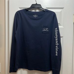 Vineyard Vines Medium Navy Blue Long Sleeve Shirt